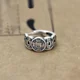 thumbnail image 4 of Wufu moneda de cobre moneda de la suerte apertura anillo ajustable Vintage cobre dinero anillo hombres y mujeres buena suerte anillo hueco regalo de cumpleaños oso de fresa Hogar, 4 of 5