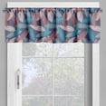 thumbnail image 4 of Ambesonne Tropical Valance & Curtain, Palm Leaves Hawaiian Art, 55"x24", Pale Ruby and Dark Indigo, 4 of 7