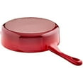 thumbnail image 2 of Crock-Pot Artisan 3.5 Quart Deep Enameled Cast Iron Cooking Saute Pan w/Lid, Red, 2 of 11