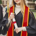 thumbnail image 6 of Sharprepublic Graduation Stole Scarf Graduation Sash for High School Graduation Ceremonies red, 6 of 8