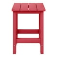 thumbnail image 4 of WestinTrends Malibu Kids Outdoor Patio Furniture HDPE Adirondack Square Side Table, Red, 4 of 15