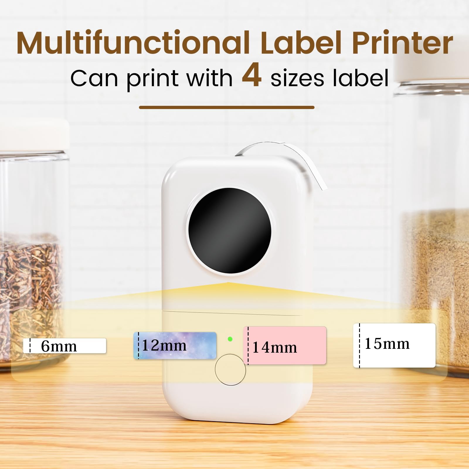 D30 Label Maker With 3 Tapes  Wireless Mini Pocket Smartphone Machine Small Thermal Printer Rechargeable Labeler For Home Office Works Tablet Phones