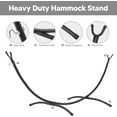 thumbnail image 2 of SUNCREAT Hammocks Standing Patio Hammock, Portable Hammock with Stand Foldable, Dark Gray, 2 of 8