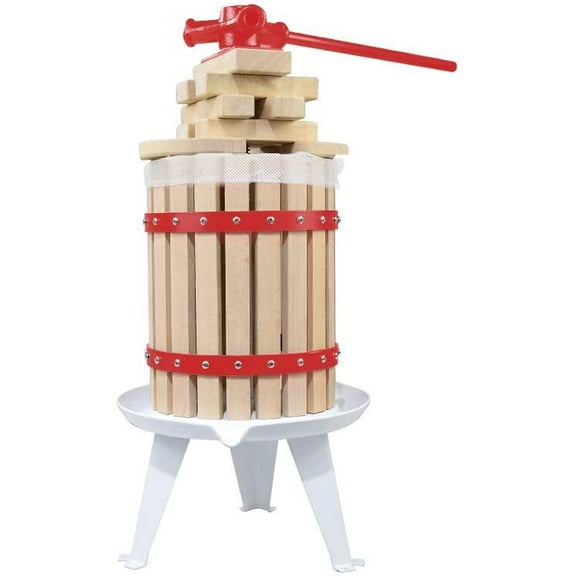 1.6 Gallon Fruit Wine Press Cider Apple Grape Crusher Juice Maker Tool Wood New