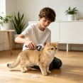 thumbnail image 4 of Pet Deshedding Comb for Cats, Self-Cleaning Undercoat Depilatory Tool, Ergonomic Grooming Brush for Shedding Control, Ideal for Daily Use at Home, 4 of 6