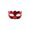 B006- Red, variant on Red Halloween Masquerade Mask for Women and Men, Half Mask for and Party, Eye Mask for Couples As Halloween Gift