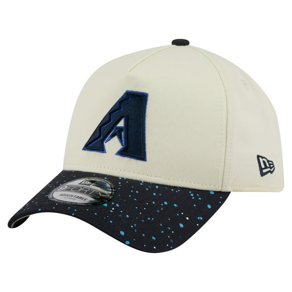Men's New Era  Cream Arizona Diamondbacks Speckle A-Frame 9FORTY Adjustable Hat