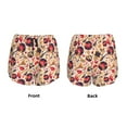 thumbnail image 5 of Lsque gold Skull Guitar record Printed Women's Running Shorts with Liner Pockets,Elastic Quick Dry Workout Athletic Gym Yoga Shorts,Womens High Waist Shorts-, 5 of 9