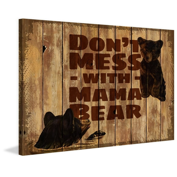 Marmont Hill "Mama Bear 2" Painting Print on Wrapped Canvas