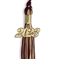 thumbnail image 3 of Maroon/Antique Gold Mixed Color Graduation Tassel with Gold Date Drop, 3 of 5