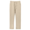 thumbnail image 2 of LVCBL Men's Summer Loose Casual Linen Long Trousers with Pockets Elastic Waist M-3XL, 2 of 5