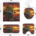 thumbnail image 3 of Cat 4 Piece Shower Curtain Set, Lots of Kitten on Fence Bathroom Sets with Washable Polyester Animal Curtains 72x72 in,Non-Slip Rug,U Shape Bath Mat,Toilet Lid Cover,Modern Decor,Gifts, 3 of 6
