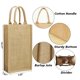 thumbnail image 4 of Bolsa Tote Dual Dou 36x20x10 cm de Arpillera para 2 Botellas de Vino, 4 of 7