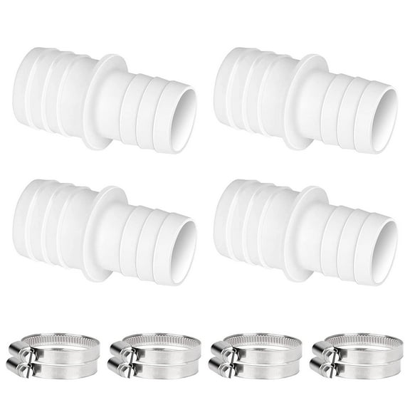 Taicans 4 Pcs Pool Hose Adapter Connector Coupling 1-1/4" or 1-1/2" Plastic Pool Vacuum Hose Adapter for Swimming Pool Vacuums,Cleaners or Filter Pump Hoses,Durable Plastic Repair Fitting
