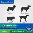 thumbnail image 5 of Coolaroo On the Go Elevated Pet Bed Replacement Cover, Medium, Aquatic Blue, 5 of 5