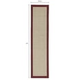 thumbnail image 4 of (2 pack) Mainstays Farmhouse Faux Sisal Olefin Red Border Indoor Hallway Runner Rug, 2'6"x10', 4 of 9