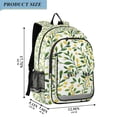 thumbnail image 2 of FORMRS Unisex School Backpack 17" Student Travel Bag with Laptop Compartment, Olive Leaf, 2 of 7