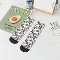 thumbnail image 7 of Fuzoiu Beach Print Adult Socks, Crew Moisture-wicking Socks, Unisex Cushion Crew Socks,Casual Sports Ankle Socks, 7 of 7