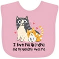 thumbnail image 3 of Inktastic I Love My Grandma Loves Me Cat Boys or Girls Baby Bib, 3 of 4