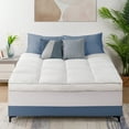 thumbnail image 2 of Ang Qi Twin Size Mattress Topper Pillow Top Mattress Pad, Hotel Quality Down Alternative with 12-21Inch Deep Pocket, 2 of 7