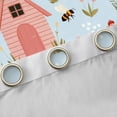 thumbnail image 4 of Homewish Cute Duck Chicken Blackout Curtains Set of 2 (52x84 Each),Rustic Farmhouse Cabin Window Curtains,Colorful Flower Curtains and Drapes For Girl Boy,Microfiber Bedroom Decor, 4 of 6