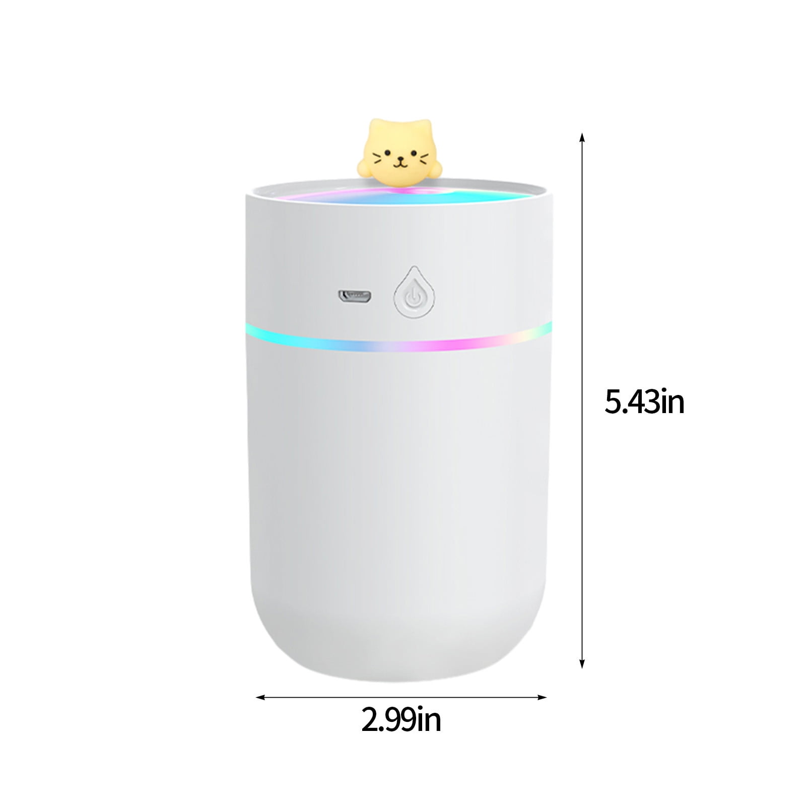 Uandlove Small Humidifiers for Bedroom Portable Desk Humidifier Cool Mist Humidifier Humidifier For Home Bedroom Office Plants Colorful Night Function