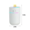 thumbnail image 3 of Portable Desk Humidifier, Cool Mist Humidifier for Home Bedroom Office Plants, Colorful Night Light, USB Powered, Quiet Operation, Water Shortage Protection, 8-Hour Continuous Humidification, 3 of 8