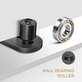 thumbnail image 5 of LoonWear Sliding Barn Door Bottom Floor Guide,Ball Bearings Adjustable Stay Roller,Wall Mount System,Flush Flat Bottom Design,2 Assemble Setup Options,Fit All Size Door,Black Black, 5 of 5