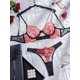 thumbnail image 3 of MUZISKAT-Conjunto de lencería erótica transparente, ropa interior Sexy con malla de empalme bordada, color de colisión, novedad de 2024, 3 of 5