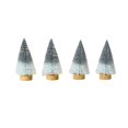 thumbnail image 1 of 4 Pcs Mini Sapin de Noël Base en Bois Réaliste Pin Miniature pour Décorations de Bureau Festives de Fête, 1 of 10
