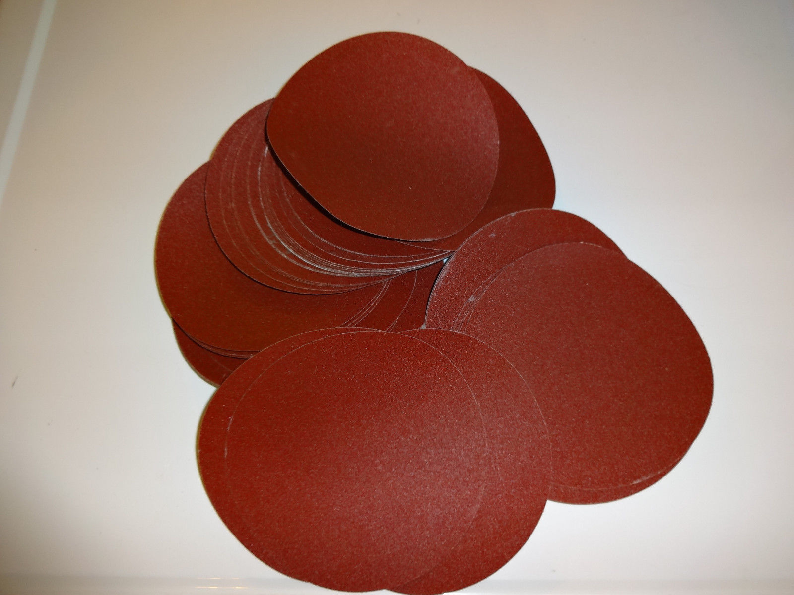 50pc 220 GRIT 6" DA SANDPAPER DISCS PSA Adhesive Backed Peel Stick On