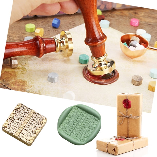Cabeza De Sello Cabeza de sello de serie de encaje, cabeza de cera de esmalte en relieve para tarjeta de boda (encaje acanalado)