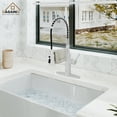 thumbnail image 3 of CASAINC Single Handle Kitchen Faucet with Pull Down Sprayer, Touchless Sensor, Deck Mounted, Matte White, 3 of 4