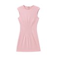 thumbnail image 5 of HH TRAF Vestido corto femenino de estilo urbano, elegante, sexy, con cremallera, sin mangas, cuello redondo, liso, versátil y nuevo, 5 of 5