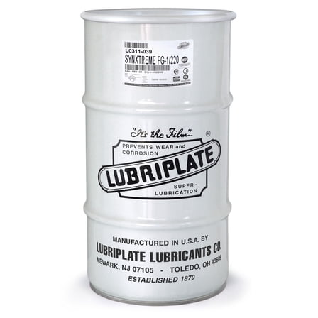 Lubriplate Synxtreme FG-1-200 Synthetic Food Grade Grease, 120 Lb.  Keg Drum