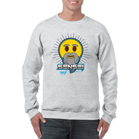 Sensei Emoji Dojo - Wise Master Retro Graphic Men's Sweatshirt