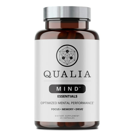 Neurohacker Collective - Qualia Mind Essentials | The Brain Supplement for Focus, Supporting Memory, Mental Clarity, Energy, Reasoning and concentration with Ginko biloba, Bacopa monnieri(25 Ct)