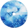 thumbnail image 1 of FMSHPON SnowflakesStars Xmas Christmas Tree Skirt Stand Mat for Holiday Party Decoration Indoor Outdoor 36 inches, 1 of 6
