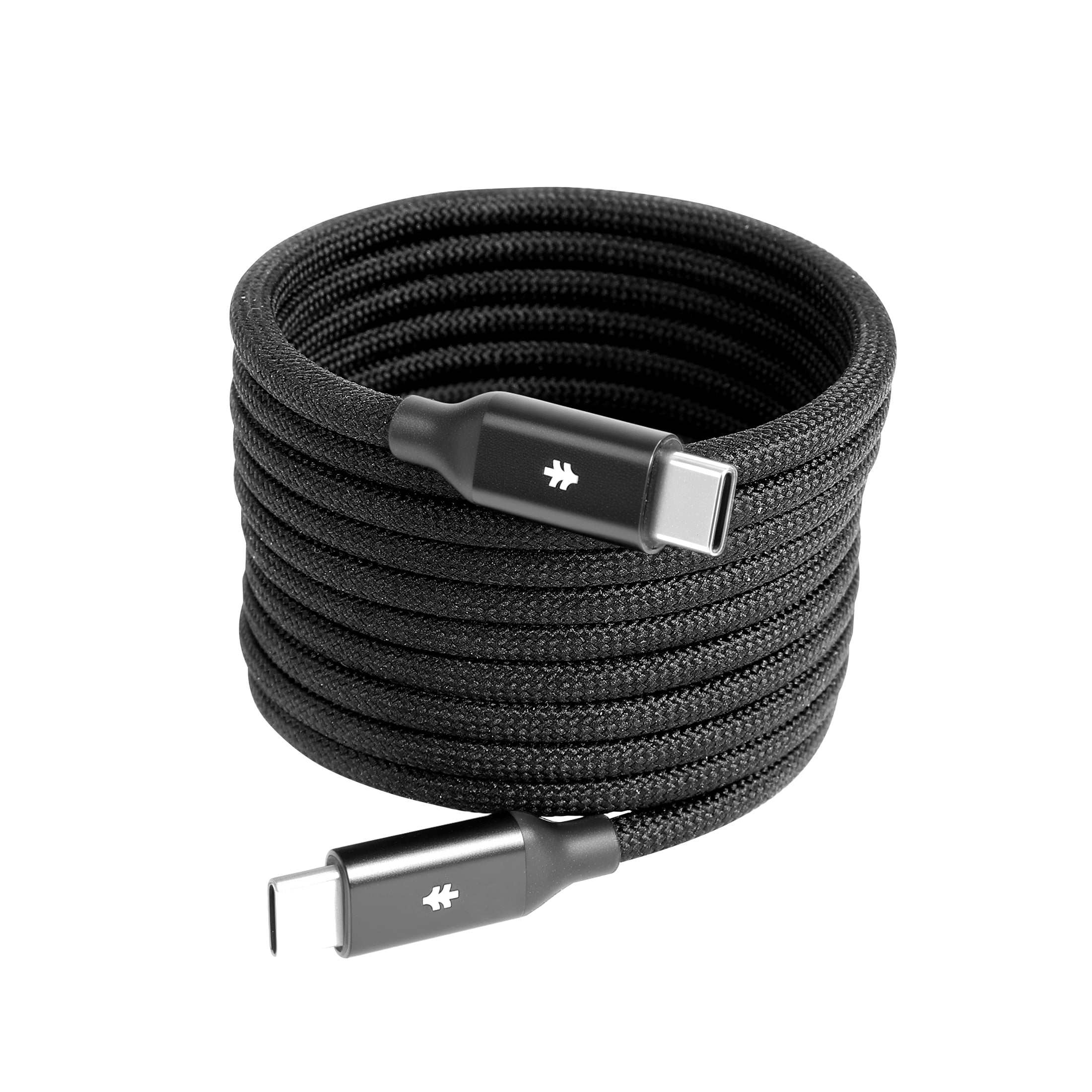 Swiss Tech Kabel M240 6 ft 240W Magnetic Self-Coiling USB-C Charging Cable