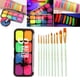thumbnail image 3 of Kit de pintura corporal profesional, paleta con pinceles, lavable. 14x6.5x1.6CM, 3 of 9