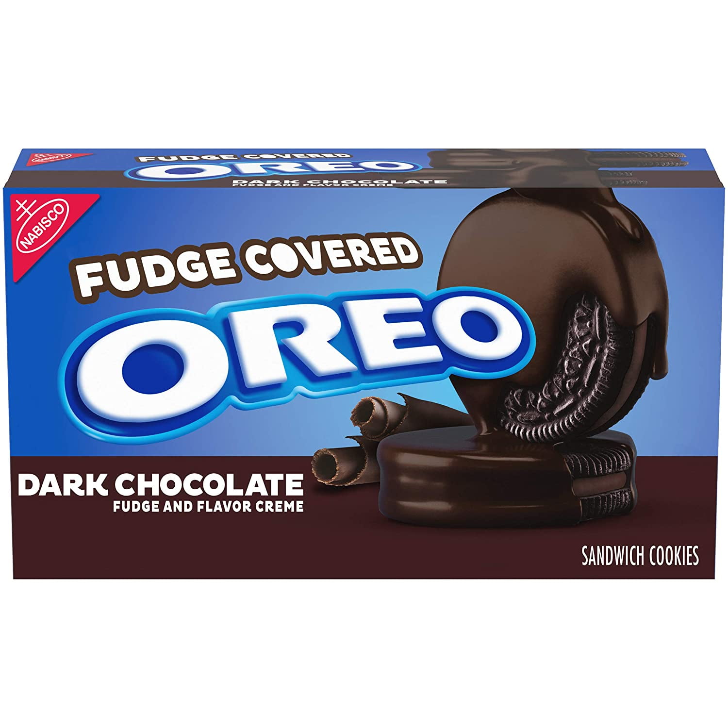 Oreo Dark Chocolate Fudge Covered Sandwich Cookies, Dark Chocolate
