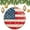Pattern, variant on Ceramics Ornaments Bald Eagle On USA Flag Double-Sided Printed 3" Ceramic Christmas Ornament American Flag with An Eagle Christmas Home Office Tree Decorations Funny Gifts for Women/Men
