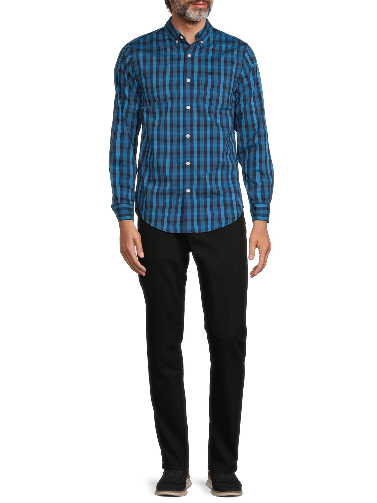 Dockers Men's Comfort Flex Button-Down Shirt with Long Sleeves, Size S-2XL