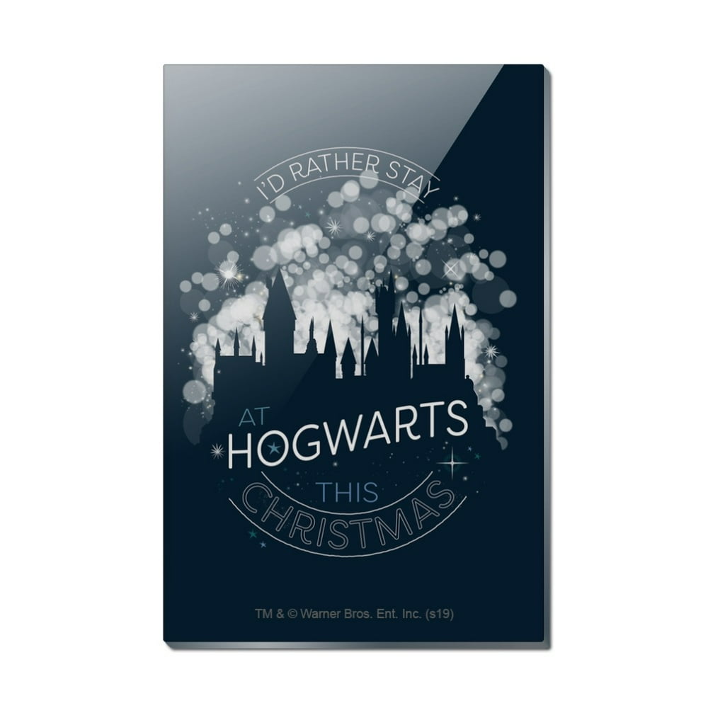 Harry Potter Hogwarts for Christmas Rectangle Acrylic Fridge