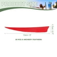 thumbnail image 2 of Uxcell Arrow Vanes Turkey Archery Arrows Feathers Fletching, Right Wing Fit for Hunting Target Shooting - Shield Cut Red, 2 of 5