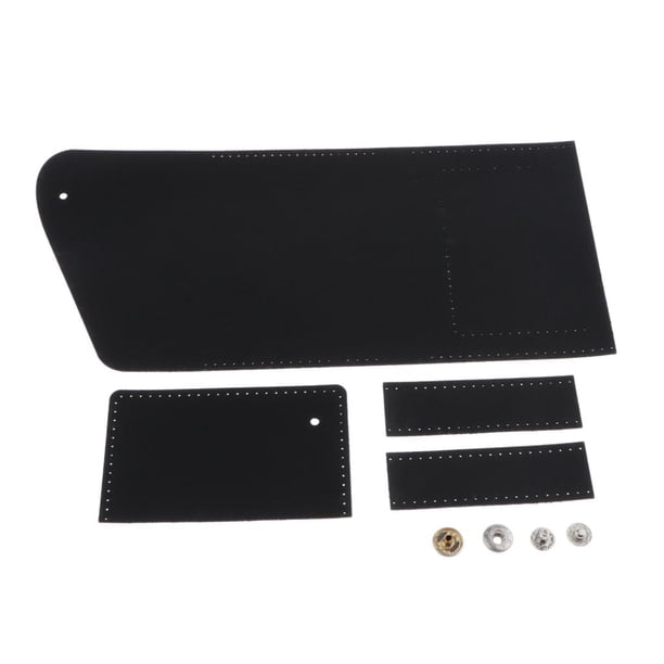 Kit de fabricación de cuero de bricolaje Sunnimix Tarjeta de identificación hecha a Negro Patrón de monedero de billetera de bricolaje