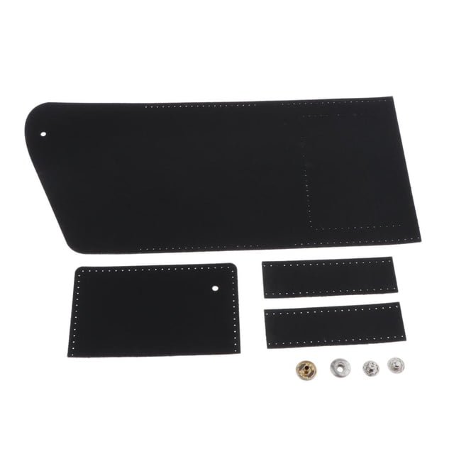Kit de fabricación de cuero de bricolaje Sunnimix Tarjeta de identificación hecha a Negro Patrón de monedero de billetera de bricolaje