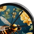 thumbnail image 4 of Bee Wall Clock, 9.8 Inches, Silent, Not Ticking, Round Digital Clock, Battery Operated, Easy to Read, for Bedroom Living Room Kitchen Bathroom Decor, 4 of 6
