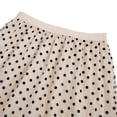 thumbnail image 3 of Xmarks Women's Flared Skirt High Elastic Waist Polka Dot Pleated Ruffle Hem Midi Vintage Skirts, 3 of 12