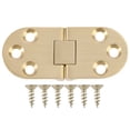 thumbnail image 1 of FELTECHELECTR Conectores de bisagras de latón macizo con tornillos para puertas de gabinetes y mesas plegables., 1 of 6